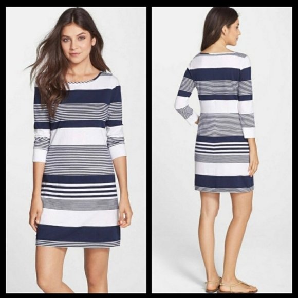 Lilly Pulitzer Dresses & Skirts - Lilly Pulitzer Navy White Marlowe Stripe Dress S
